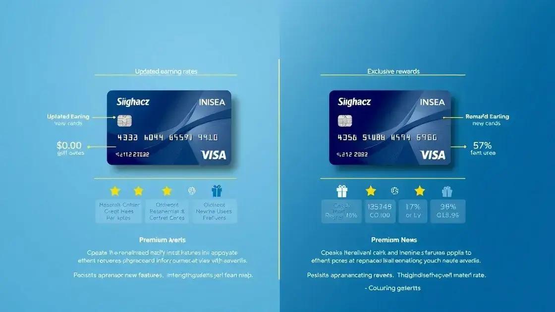 Comparison with previous credit card offerings