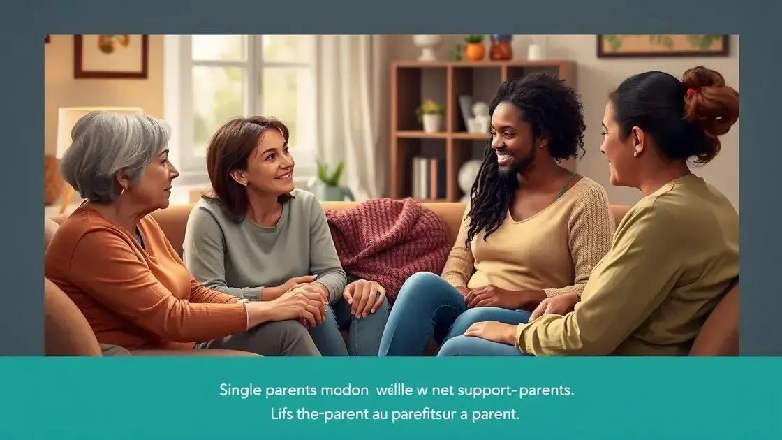 Emotional support systems for single parents