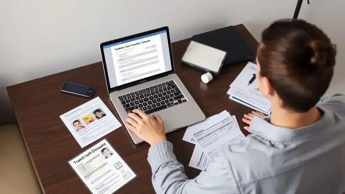 How to apply for public transit discounts